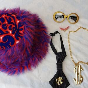 Men’s Pimp Daddy Halloween Costume Accessory Kit